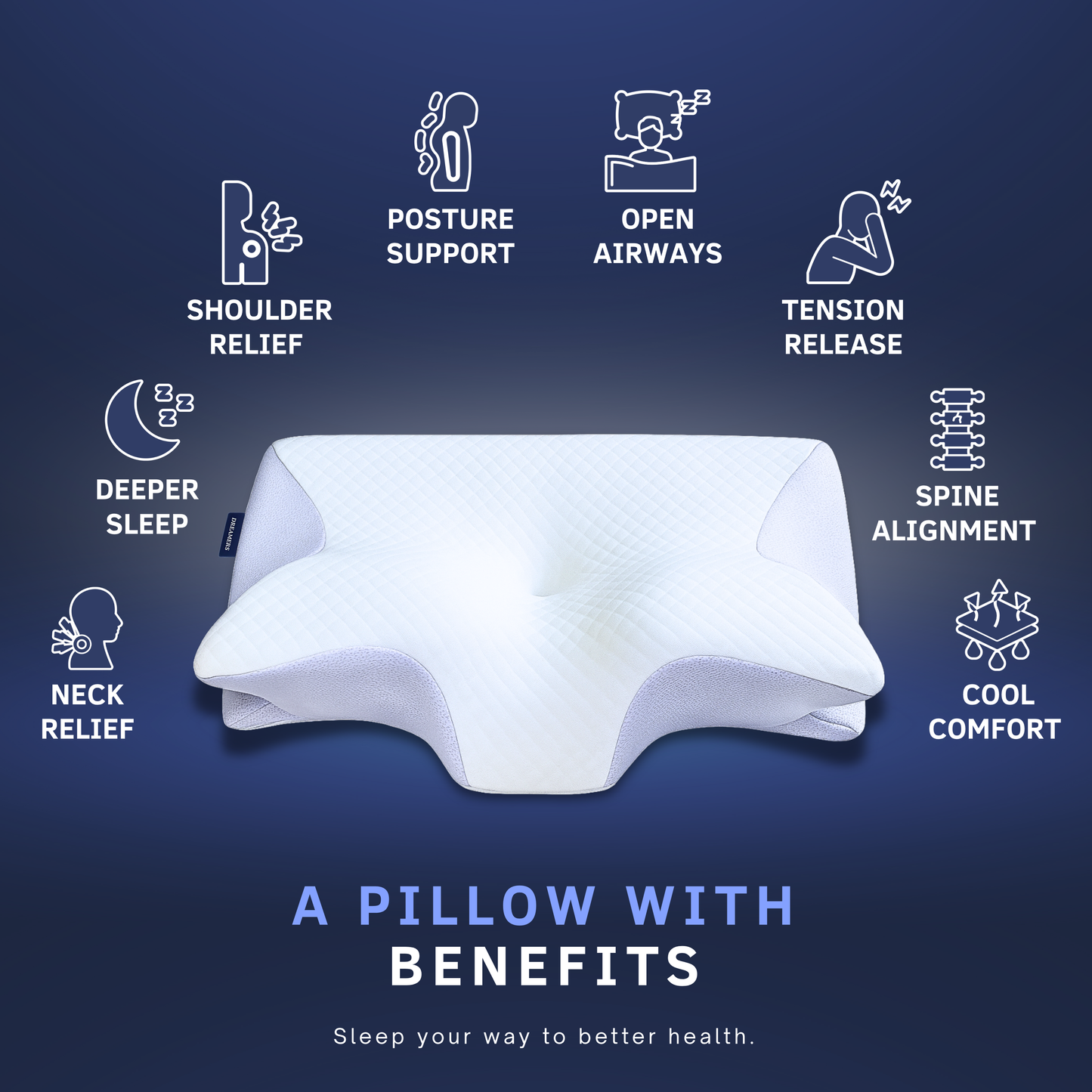Dreamers® Relief Pillow